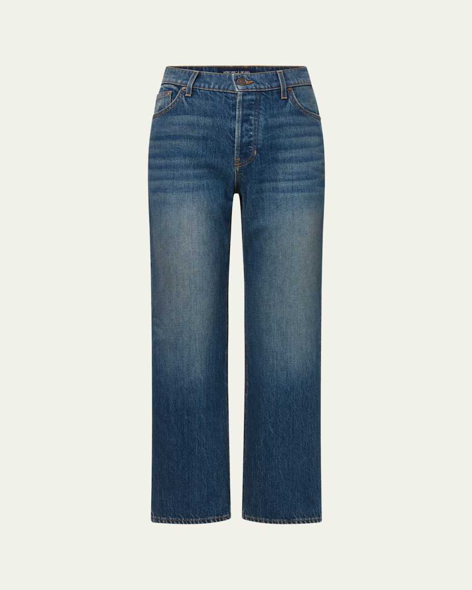 Leah Mid-Rise Straight Jeans